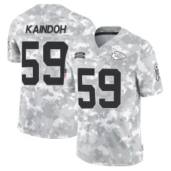 Kansas City Chiefs Men's Limited Arctic Camo 2024 Salute to Service Jersey (59 Joshua Kaindoh)