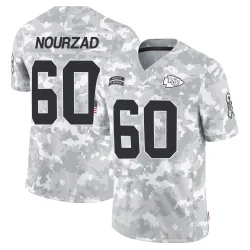 Kansas City Chiefs Men's Limited Arctic Camo 2024 Salute to Service Jersey (60 Hunter Nourzad)
