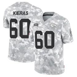 Kansas City Chiefs Men's Limited Arctic Camo 2024 Salute to Service Jersey (60 Tautvydas Kieras)