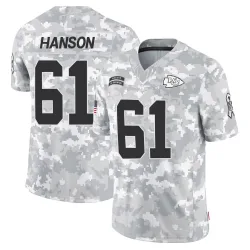 Kansas City Chiefs Men's Limited Arctic Camo 2024 Salute to Service Jersey (61 C.J. Hanson)