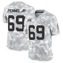 Kansas City Chiefs Men's Limited Arctic Camo 2024 Salute to Service Jersey (69 Mike Pennel Jr.)