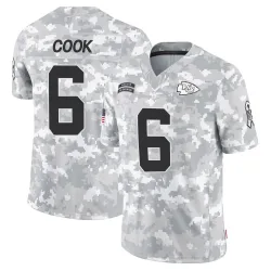 Kansas City Chiefs Men's Limited Arctic Camo 2024 Salute to Service Jersey (6 Bryan Cook)