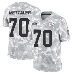 Kansas City Chiefs Men's Limited Arctic Camo 2024 Salute to Service Jersey (70 McKade Mettauer)