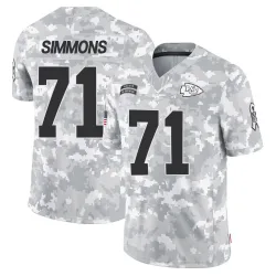 Kansas City Chiefs Men's Limited Arctic Camo 2024 Salute to Service Jersey (71 Josh Simmons)