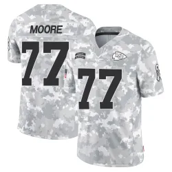 Kansas City Chiefs Men's Limited Arctic Camo 2024 Salute to Service Jersey (77 Jaylon Moore)