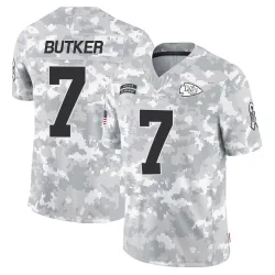 Kansas City Chiefs Men's Limited Arctic Camo 2024 Salute to Service Jersey (7 Harrison Butker)