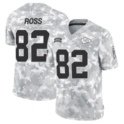 Kansas City Chiefs Men's Limited Arctic Camo 2024 Salute to Service Jersey (82 Justyn Ross)