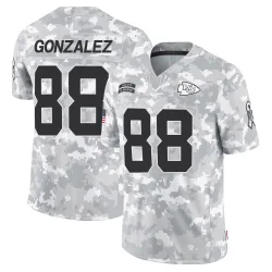 Kansas City Chiefs Men's Limited Arctic Camo 2024 Salute to Service Jersey (88 Tony Gonzalez)