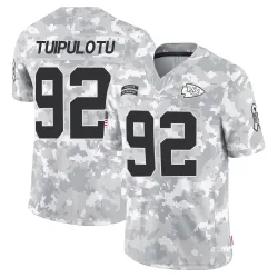 Kansas City Chiefs Men's Limited Arctic Camo 2024 Salute to Service Jersey (92 Marlon Tuipulotu)