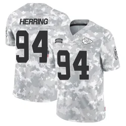 Kansas City Chiefs Men's Limited Arctic Camo 2024 Salute to Service Jersey (94 Malik Herring)