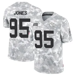 Kansas City Chiefs Men's Limited Arctic Camo 2024 Salute to Service Jersey (95 Chris Jones)