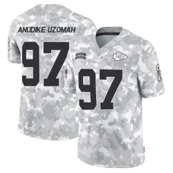 Kansas City Chiefs Men's Limited Arctic Camo 2024 Salute to Service Jersey (97 Felix Anudike-Uzomah)