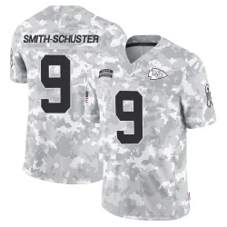 Kansas City Chiefs Men's Limited Arctic Camo 2024 Salute to Service Jersey (9 JuJu Smith-Schuster)