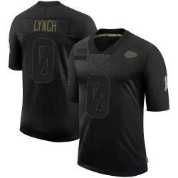 Kansas City Chiefs Men's Limited Black 2020 Salute To Service Jersey (0 Blake Lynch)