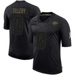Kansas City Chiefs Men's Limited Black 2020 Salute To Service Jersey (0 Jerry Tillery)