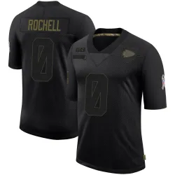Kansas City Chiefs Men's Limited Black 2020 Salute To Service Jersey (0 Robert Rochell)