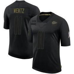 Kansas City Chiefs Men's Limited Black 2020 Salute To Service Jersey (11 Carson Wentz)