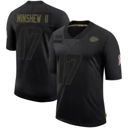 Kansas City Chiefs Men's Limited Black 2020 Salute To Service Jersey (17 Gardner Minshew)