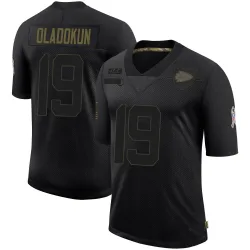 Kansas City Chiefs Men's Limited Black 2020 Salute To Service Jersey (19 Chris Oladokun)