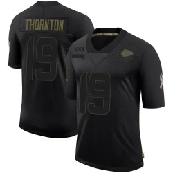 Kansas City Chiefs Men's Limited Black 2020 Salute To Service Jersey (19 Tyquan Thornton)