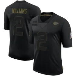 Kansas City Chiefs Men's Limited Black 2020 Salute To Service Jersey (2 Joshua Williams)