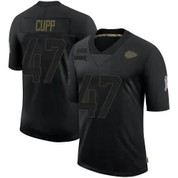 Kansas City Chiefs Men's Limited Black 2020 Salute To Service Jersey (47 Baylor Cupp)