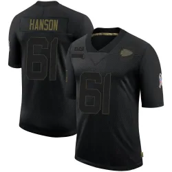 Kansas City Chiefs Men's Limited Black 2020 Salute To Service Jersey (61 C.J. Hanson)