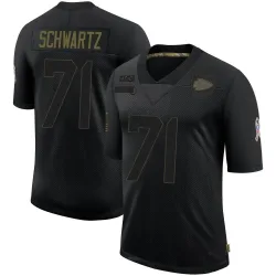 Kansas City Chiefs Men's Limited Black 2020 Salute To Service Jersey (71 Mitchell Schwartz)