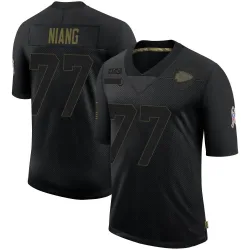 Kansas City Chiefs Men's Limited Black 2020 Salute To Service Jersey (77 Lucas Niang)