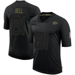 Kansas City Chiefs Men's Limited Black 2020 Salute To Service Jersey (81 Blake Bell)