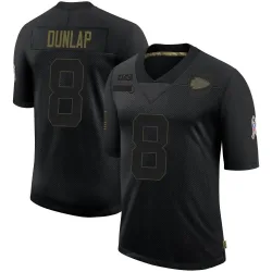 Kansas City Chiefs Men's Limited Black 2020 Salute To Service Jersey (8 Carlos Dunlap)