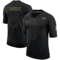 Kansas City Chiefs Men's Limited Black 2020 Salute To Service Jersey (9 Blaine Gabbert)