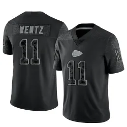 Kansas City Chiefs Men's Limited Black Reflective Jersey (11 Carson Wentz)