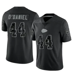 Kansas City Chiefs Men's Limited Black Reflective Jersey (44 Dorian O'Daniel)