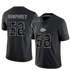 Kansas City Chiefs Men's Limited Black Reflective Jersey (52 Creed Humphrey)