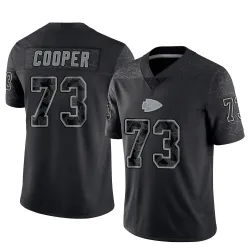 Kansas City Chiefs Men's Limited Black Reflective Jersey (73 Dalton Cooper)