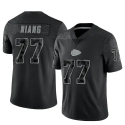 Kansas City Chiefs Men's Limited Black Reflective Jersey (77 Lucas Niang)