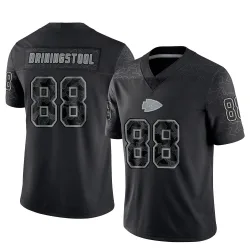 Kansas City Chiefs Men's Limited Black Reflective Jersey (88 Jake Briningstool)