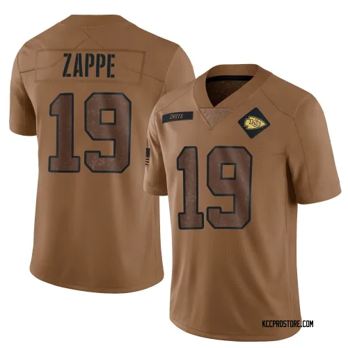 Kansas City Chiefs Men's Limited Brown 2023 Salute To Service Jersey (19 Bailey Zappe)