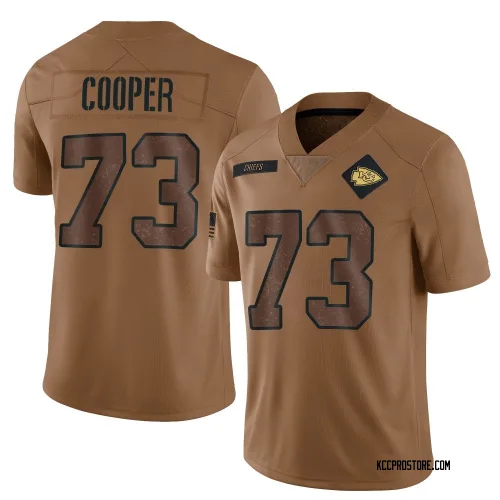 Kansas City Chiefs Men's Limited Brown 2023 Salute To Service Jersey (73 Dalton Cooper)