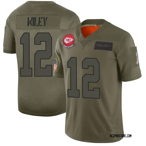 Kansas City Chiefs Men's Limited Camo 2019 Salute to Service Jersey (12 Jared Wiley)