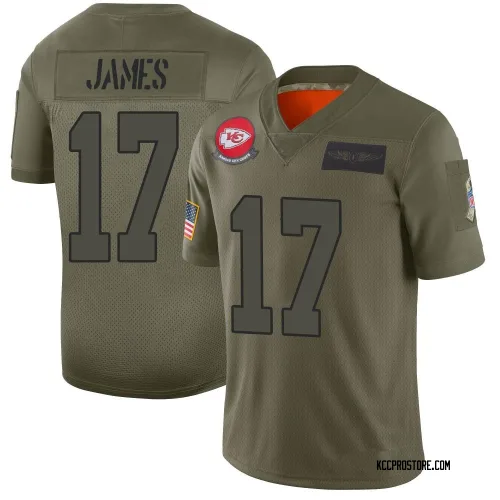Kansas City Chiefs Men's Limited Camo 2019 Salute to Service Jersey (17 Richie James)