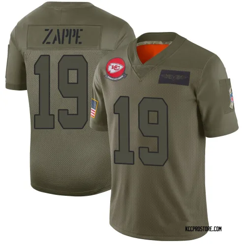 Kansas City Chiefs Men's Limited Camo 2019 Salute to Service Jersey (19 Bailey Zappe)