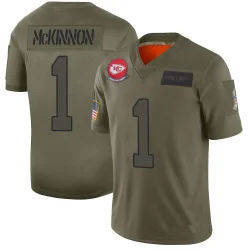 Kansas City Chiefs Men's Limited Camo 2019 Salute to Service Jersey (1 Jerick McKinnon)