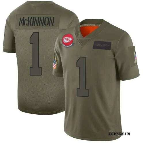 Kansas City Chiefs Men's Limited Camo 2019 Salute to Service Jersey (1 Jerick McKinnon)