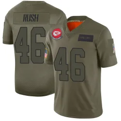 Kansas City Chiefs Men's Limited Camo 2019 Salute to Service Jersey (46 Darius Rush)