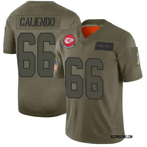 Kansas City Chiefs Men's Limited Camo 2019 Salute to Service Jersey (66 Mike Caliendo)