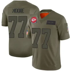 Kansas City Chiefs Men's Limited Camo 2019 Salute to Service Jersey (77 Jaylon Moore)