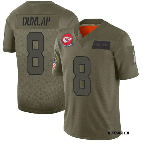 Kansas City Chiefs Men's Limited Camo 2019 Salute to Service Jersey (8 Carlos Dunlap)