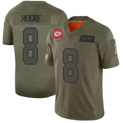 Kansas City Chiefs Men's Limited Camo 2019 Salute to Service Jersey (8 Matt Moore)